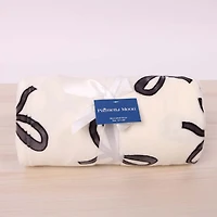 Black Bows Printed Fleece Blanket