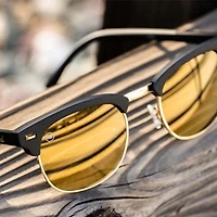 Knockaround® Brooklines Sunglasses in Black and Gold