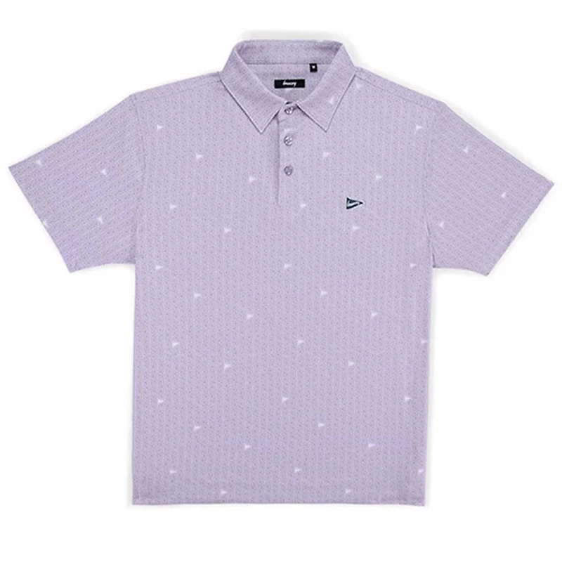 The Pin Location Geo Printed Performance Polo