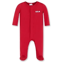 UGA Infant Magnetic One-Piece Footie