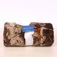 Brown Camo Fleece Blanket