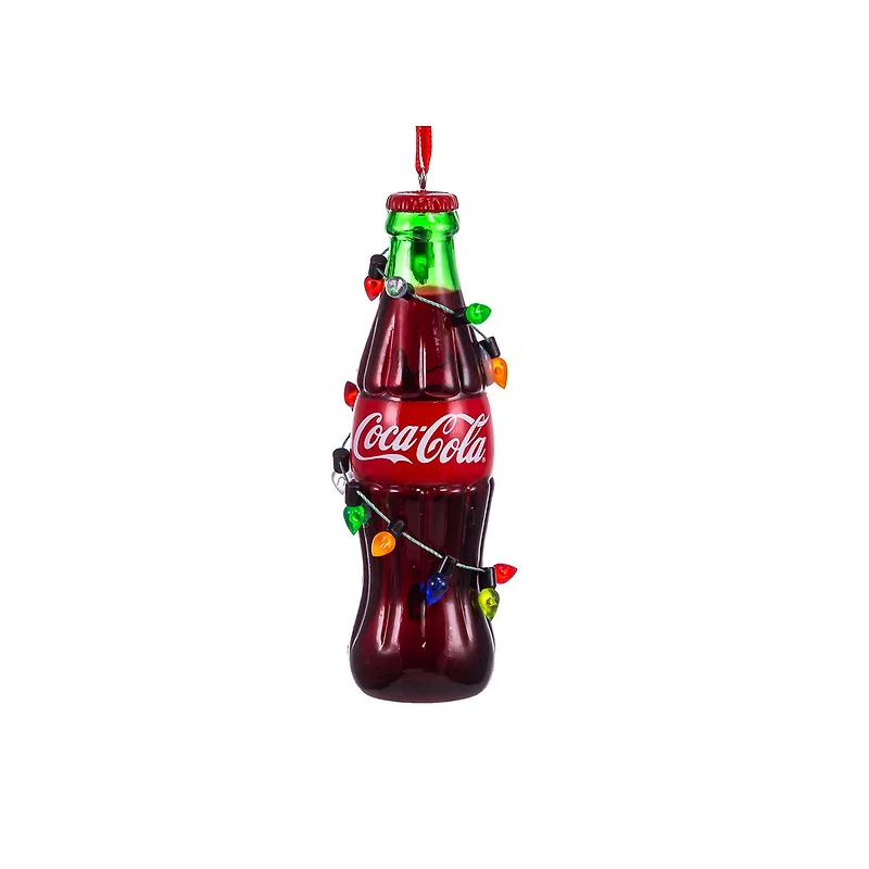 Coke Bottle with Bulbs Ornament
