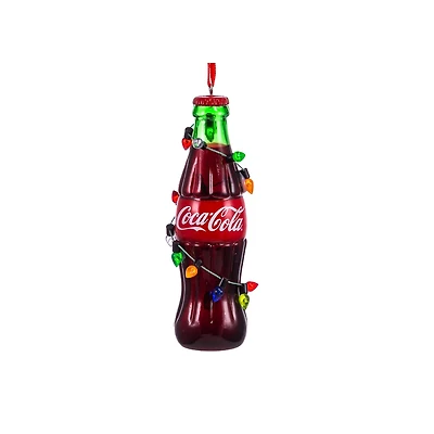 Coke Bottle with Bulbs Ornament