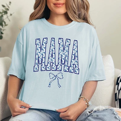 Floral Mama Bow Short Sleeve T-Shirt