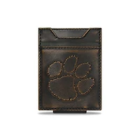 Clemson Burnished Front Pocket Wallet