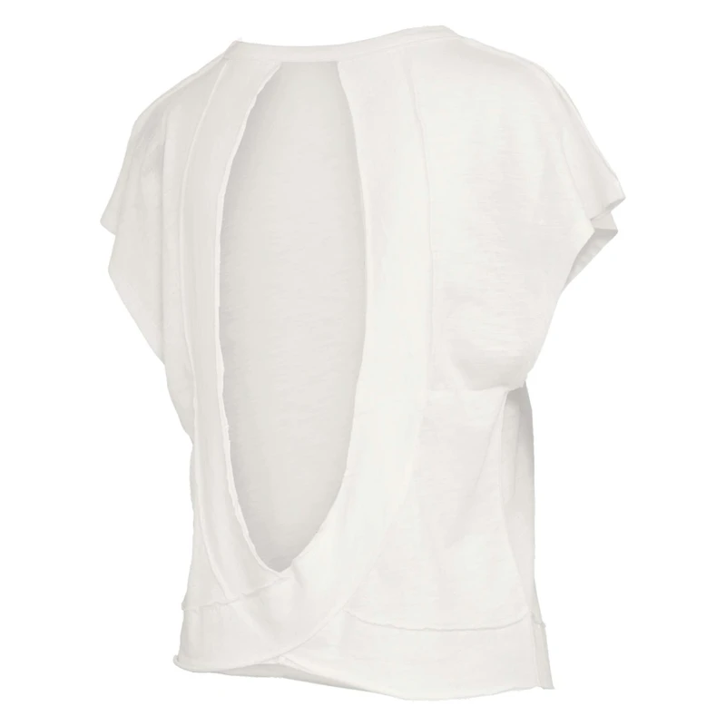 Clemson Open Back Slub Short Sleeve Top