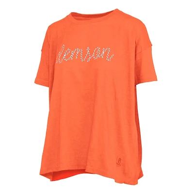Clemson Tigers Swirl Script Short Sleeve T-Shirt