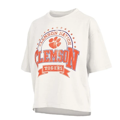 Clemson Stars Boxy Short Sleeve T-Shirt