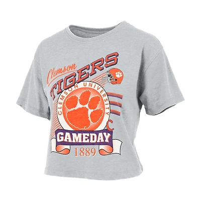 Clemson Vintage Gameday Crop Short Sleeve T-Shirt