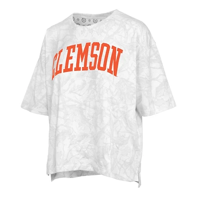 Clemson Varsity Camo Oversized Short Sleeve T-Shirt
