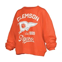 Clemson Flag Puff Crewneck Sweatshirt