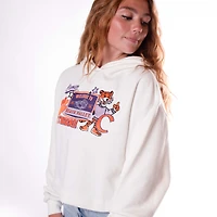 Women's Clemson Layer Patch Cropped Hoodie