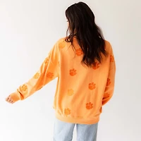 Women's Clemson Embroidered Logo Crewneck Sweatshirt