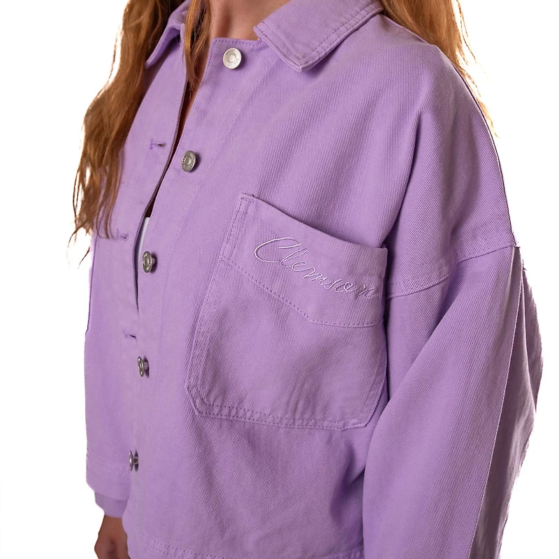 Women's Clemson Sanders Embroidery Canvas Jacket