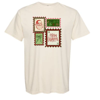 Christmas Stamps Short Sleeve T-Shirt