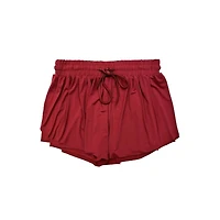 Youth Collegiate Flyaway Shorts Burgundy