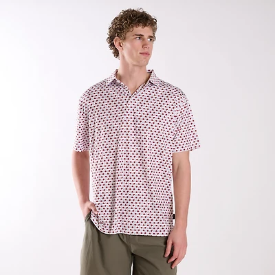 Kentucky Horseshoe and Roses Printed Polo