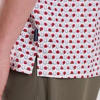 Kentucky Horseshoe and Roses Printed Polo