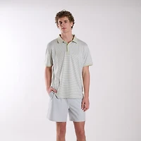 Sage Slipknot Stripe Polo