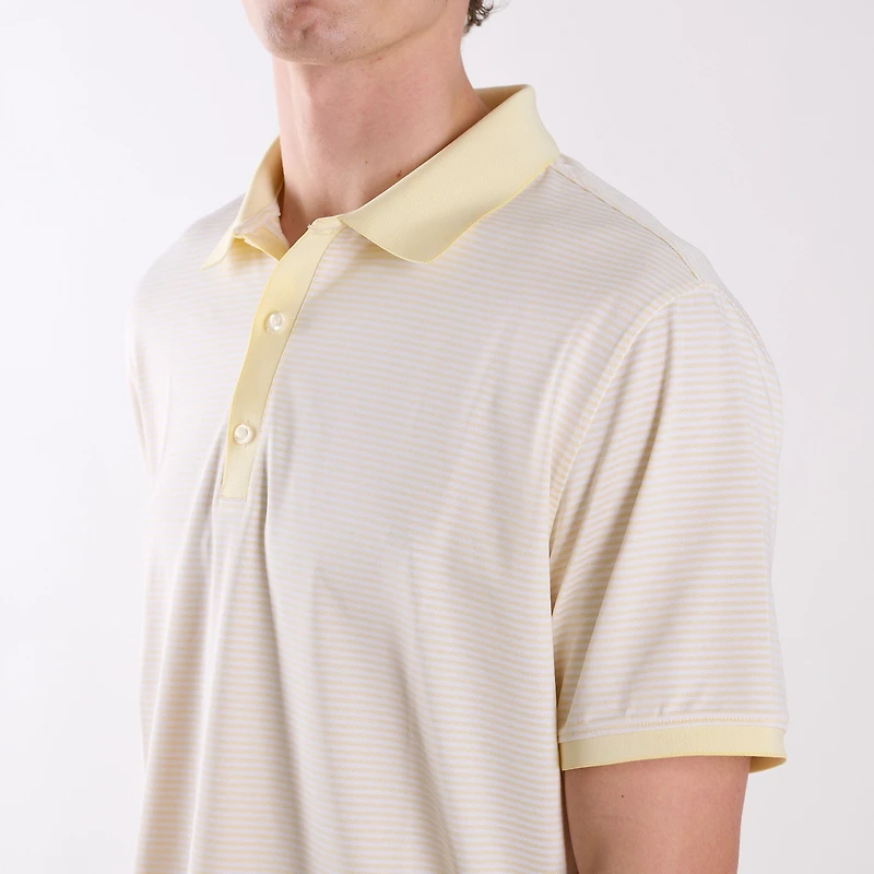 Yellow Slipknot Stripe Polo