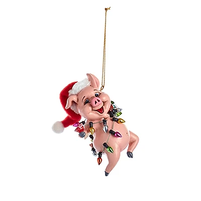 Pig Party Farm Animal Ornament