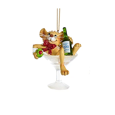 Cat Party Farm Animal Ornament