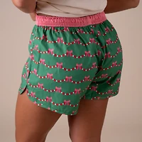Women's Bow Garland Pajama Shorts