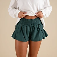 FP Movement Get Your Flirt On Shorts Evergreen