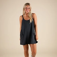 FP Movement Hot Shot Mini Dress Black