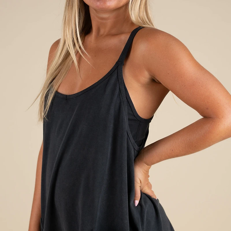 FP Movement Hot Shot Mini Dress Black