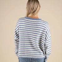 Super Soft Striped Cardigan Sweater
