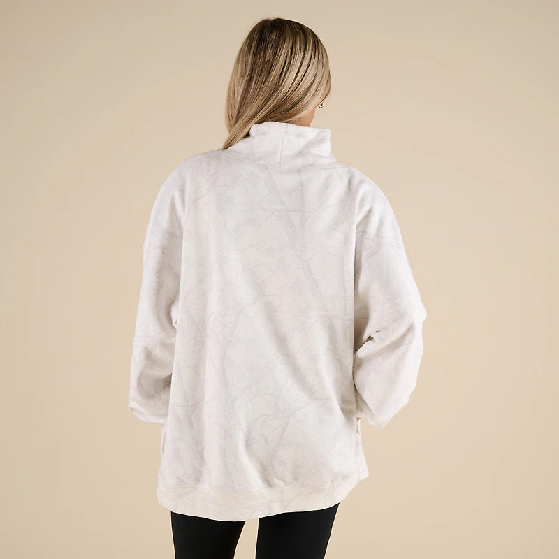 Woodlands Camo Mock Neck Sweatshirt