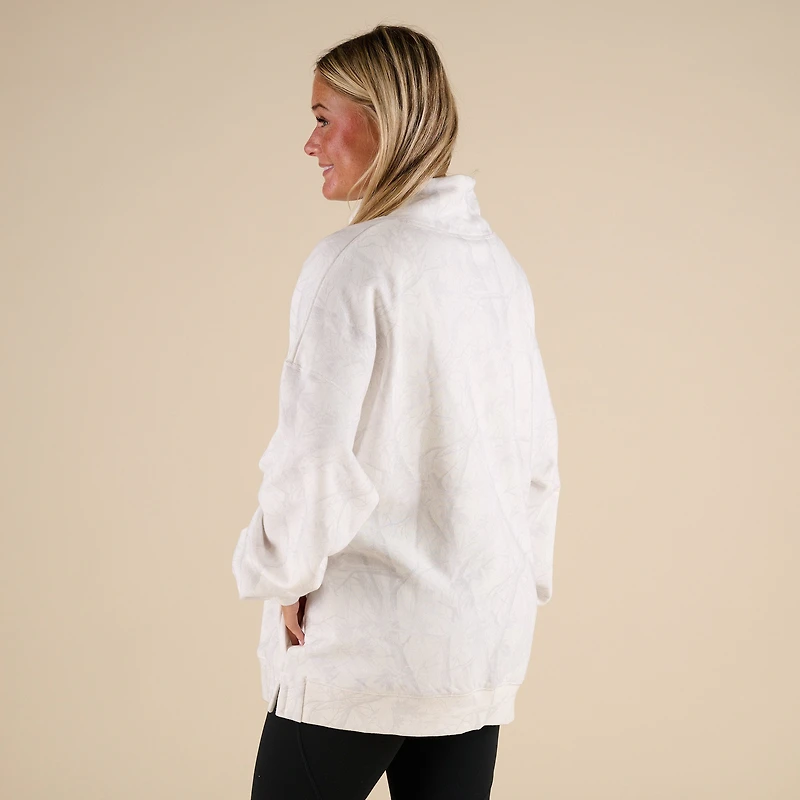 Woodlands Camo Mock Neck Sweatshirt