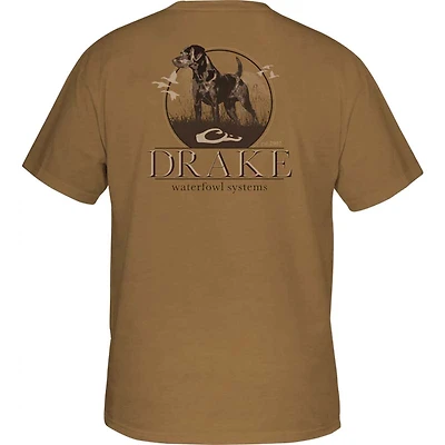 Standing Black Lab Short Sleeve T-Shirt