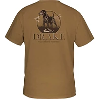 Standing Black Lab Short Sleeve T-Shirt