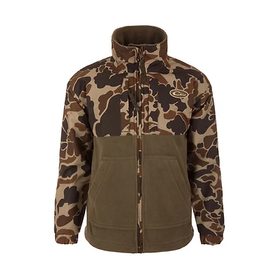 Youth Eqwader Full Zip Jacket Old School Camo