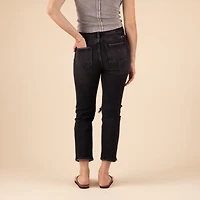The Distressed Knee Straight Jeans