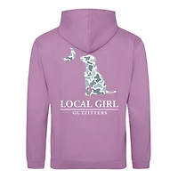 Local Girl Localflage Dog Moon Hoodie Lavender