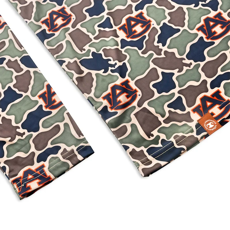 Auburn Camo Sol Series Long Sleeve Performance Hoodie