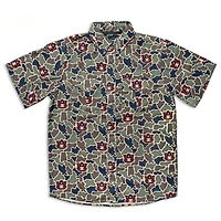 Auburn Camo Frio Tech Series Short Sleeve Fishing Shirt