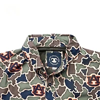 Auburn Camo Frio Tech Series Short Sleeve Fishing Shirt