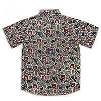 Auburn Camo Frio Tech Series Short Sleeve Fishing Shirt