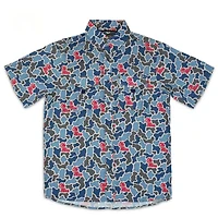 Ole Miss Camo Frio Tech Series Short Sleeve Fishing Shirt