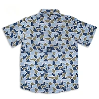 UNC Camo Frio Tech Series Short Sleeve Fishing Shirt