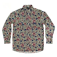 Auburn Camo Frio Tech Series Long Sleeve Fishing Shirt