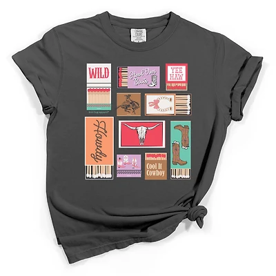 Cowboy Match Boxes Short Sleeve T-Shirt