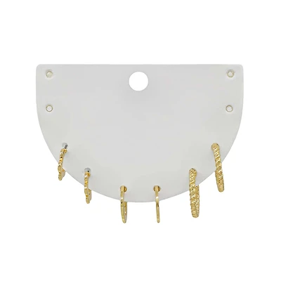 3 Set Gold Earrings