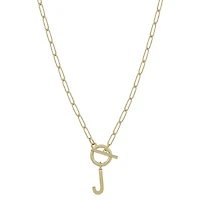Chain Link Initial Letter Necklace