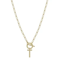 Chain Link Initial Letter Necklace