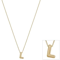 Bubble Initial Letter Necklace